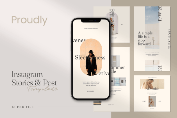Download Proudly Minimalist Social Media Template - Social media template Collection
