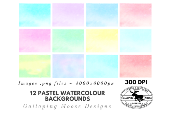 Download Pastel Watercolour Digital Backgrounds - Premium Resources