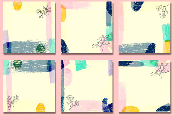 Download Social Media Post Pastel Color Leaves - Premium Bundle