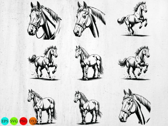Download Horse Svg Bundle, Running Horse Svg,Wild - Premium Resources