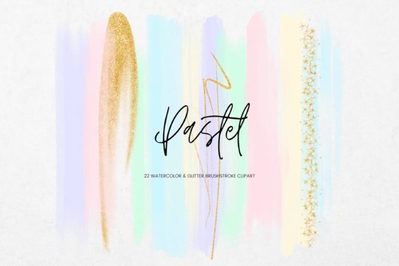 Download Pastel Watercolour Brush Stroke - Premium Bundle