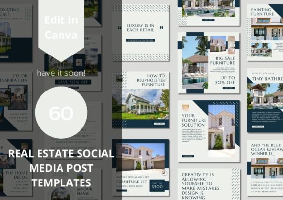 Download 60 Real Estate Social Media Templates - Social media template Collection