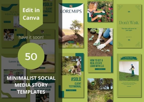 Download 50 Minimalist Social Media Templates - Social media template Collection
