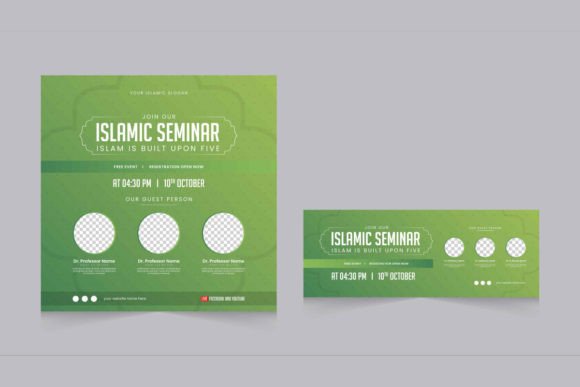 Download Islamic Webinar Social Media Template - Social media template Collection