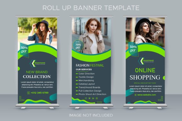 Download Fashion Brand Promotion Rollup Banner - Brand promotion Collection