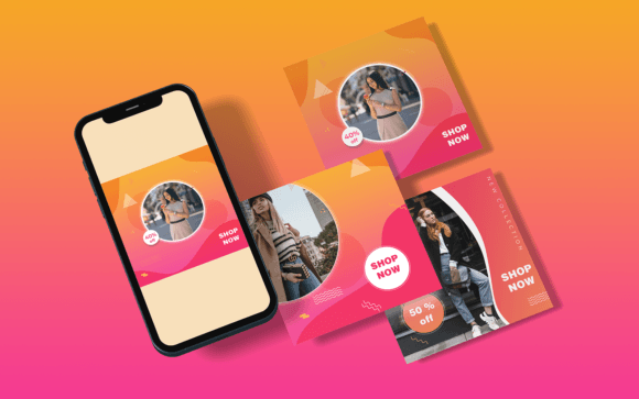 Download Social Media Templates-Shopping-030-22 - Social media template Collection