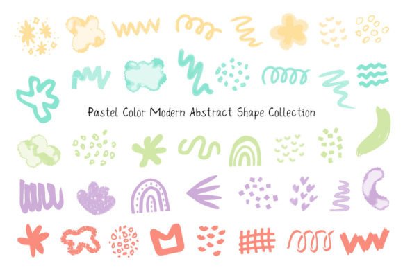 Download Pastel Color Modern Abstract Shape - Premium Resources