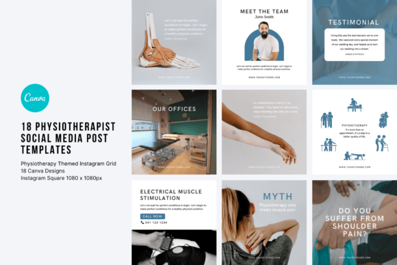 Download Physiotherapy Social Media Templates - Social media template Collection