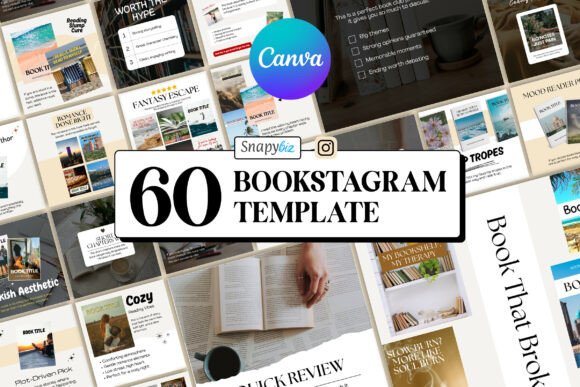 Download Bookstagram Canva Social Media Templates - Social media template Collection
